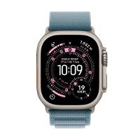 Apple Watch Ultra 3 GPS + Cellular - Caixa natural de titânio – 49 mm - Pulseira loop Alpina azul-clara – M - 2