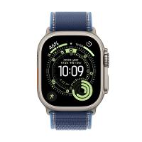 Apple Watch Ultra 3 GPS + Cellular - Caixa natural de titânio – 49 mm - Pulseira loop Trail azul/azul-brilhante – P/M - 2