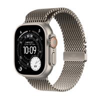 Apple Watch Ultra 3 GPS + Cellular - Caixa natural de titânio – 49 mm - Pulseira natural estilo milanês de titânio – P - 1