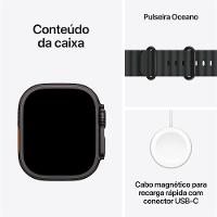 Apple Watch Ultra 3 GPS + Cellular - Caixa preta de titânio – 49 mm - Pulseira Oceano preta - 7