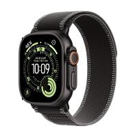Apple Watch Ultra 3 GPS + Cellular - Caixa preta de titânio – 49 mm - Pulseira loop Trail preta/carvão – P/M - 1