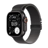 Apple Watch Ultra 3 GPS + Cellular - Caixa preta de titânio – 49 mm - Pulseira preta estilo milanês de titânio – M - 1