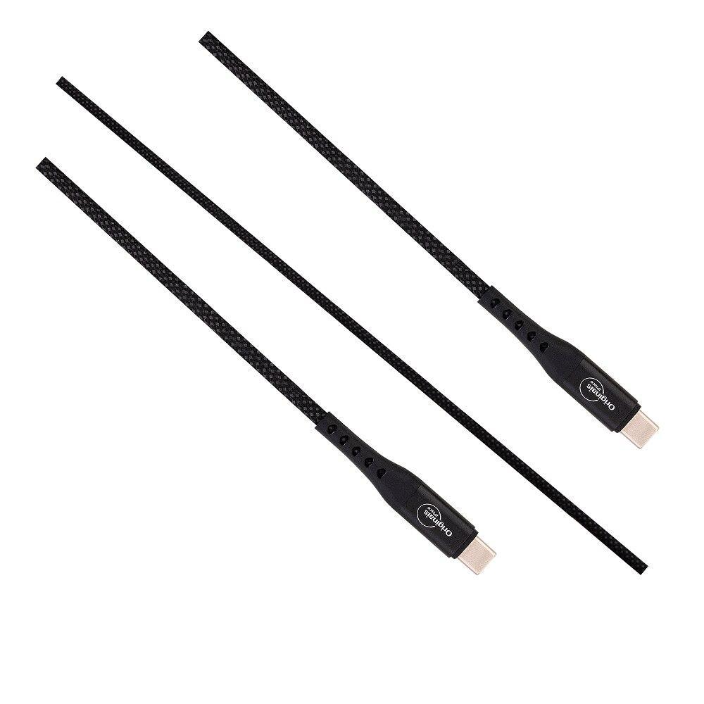 Cabo USB-C para USB-C 1,2 m, Originais iPlace, Preto - 1