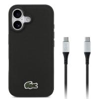 KIT Capa iPhone 17 e Cabo USB-C Lacoste, Preta - 1
