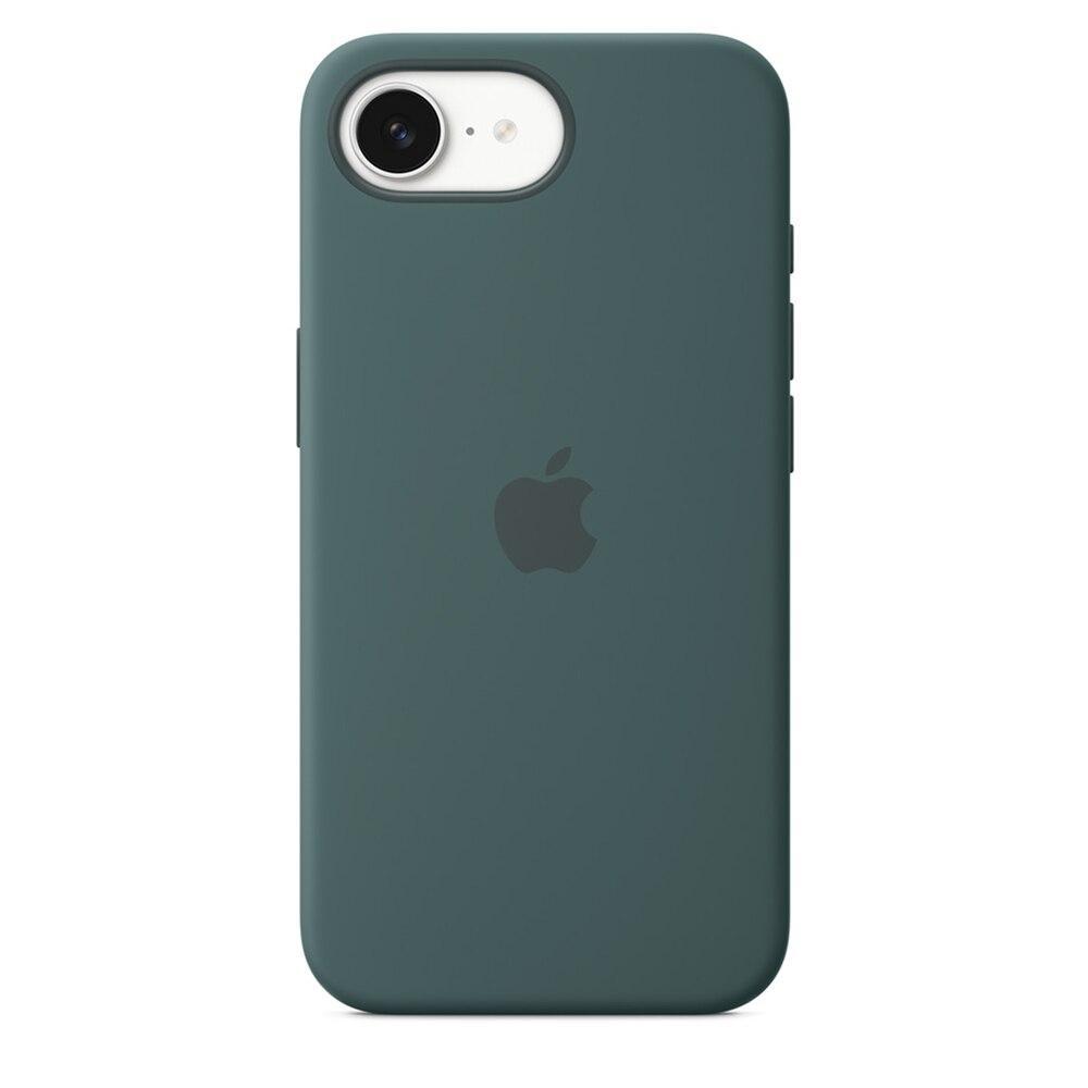 Capa de silicone para iPhone 16e – Verde‑lago - 1