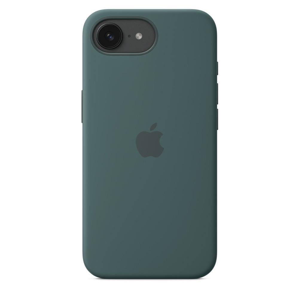 Capa de silicone para iPhone 16e – Verde‑lago - 2