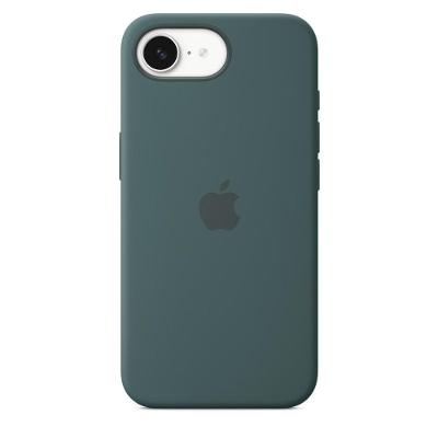 Capa de silicone para iPhone 16e – Verde‑lago