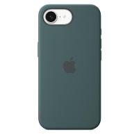 Capa de silicone para iPhone 16e – Verde‑lago - 1