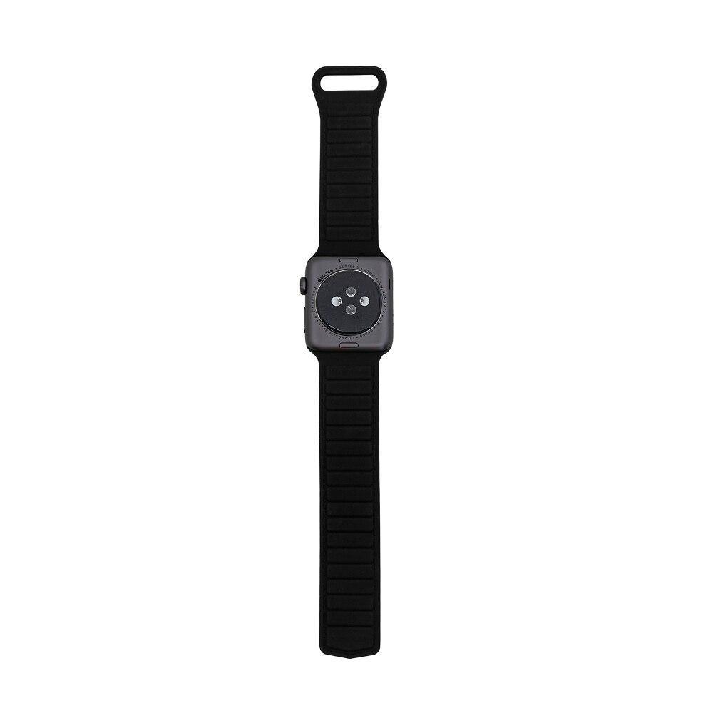 Pulseira de Silicone Magnética para Apple Watch 42-49 MM Preta  - 7