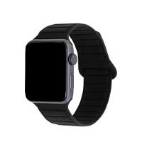 Pulseira de Silicone Magnética para Apple Watch 42-49 MM Preta  - 1
