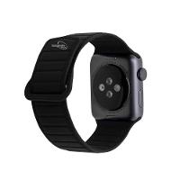 Pulseira de Silicone Magnética para Apple Watch 42-49 MM Preta  - 5