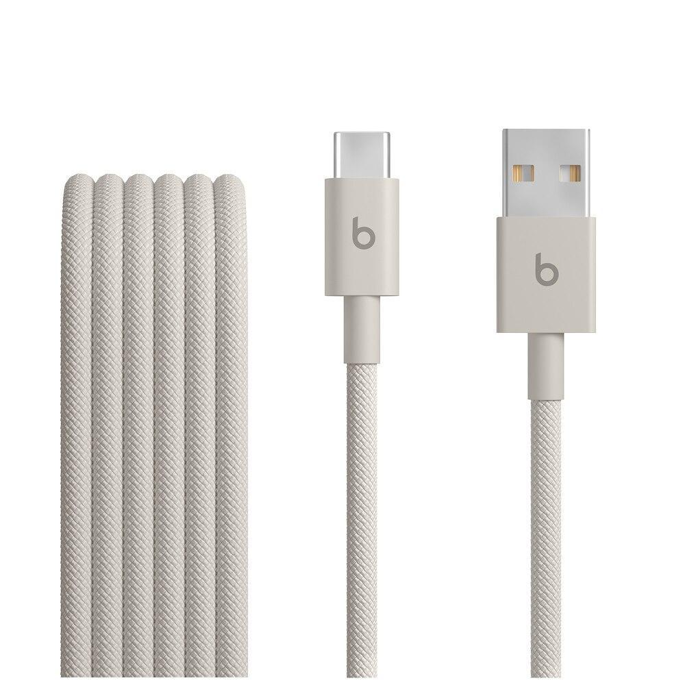 Cabo trançado de USB-A para USB-C da Beats (1,5 m), Cinza-carbono - 1