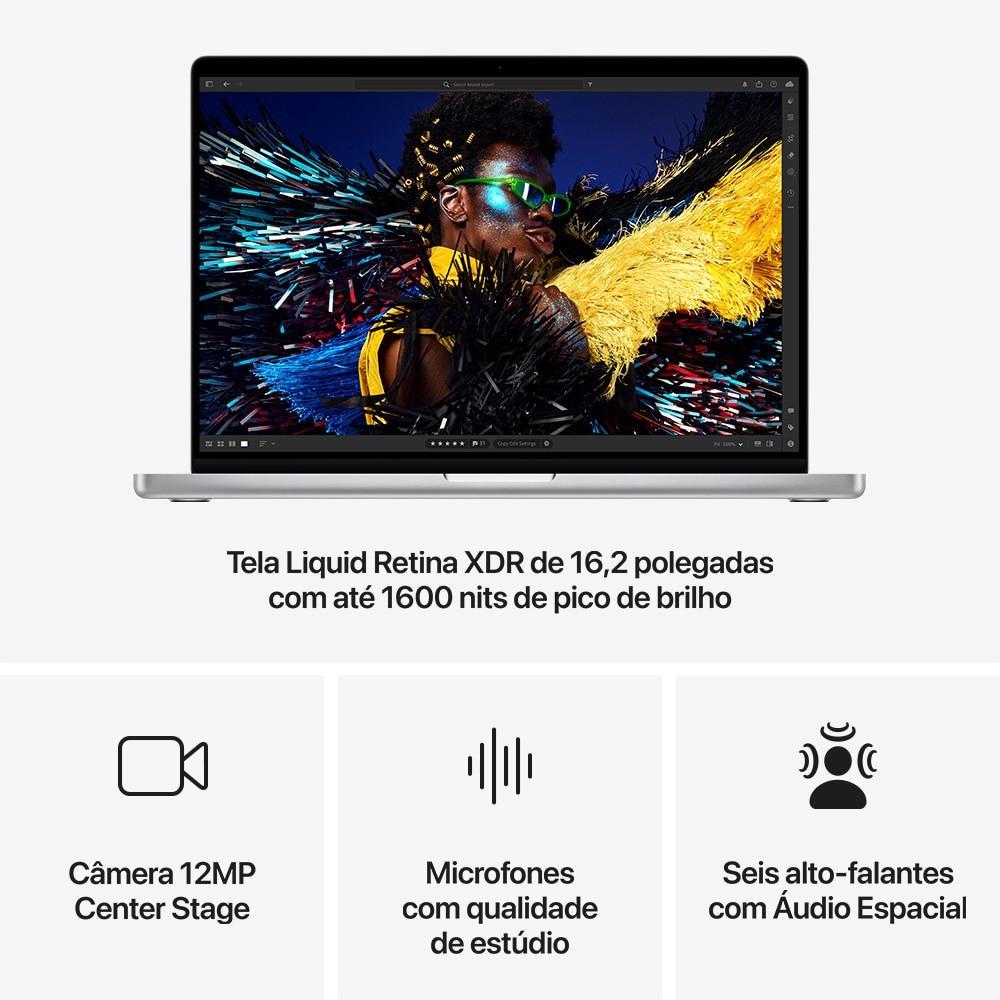 Apple MacBook Pro 16", M4 Max, CPU de 16 núcleos, GPU de 40 núcleos, 48GB RAM, 1TB SSD - Prateado - 6