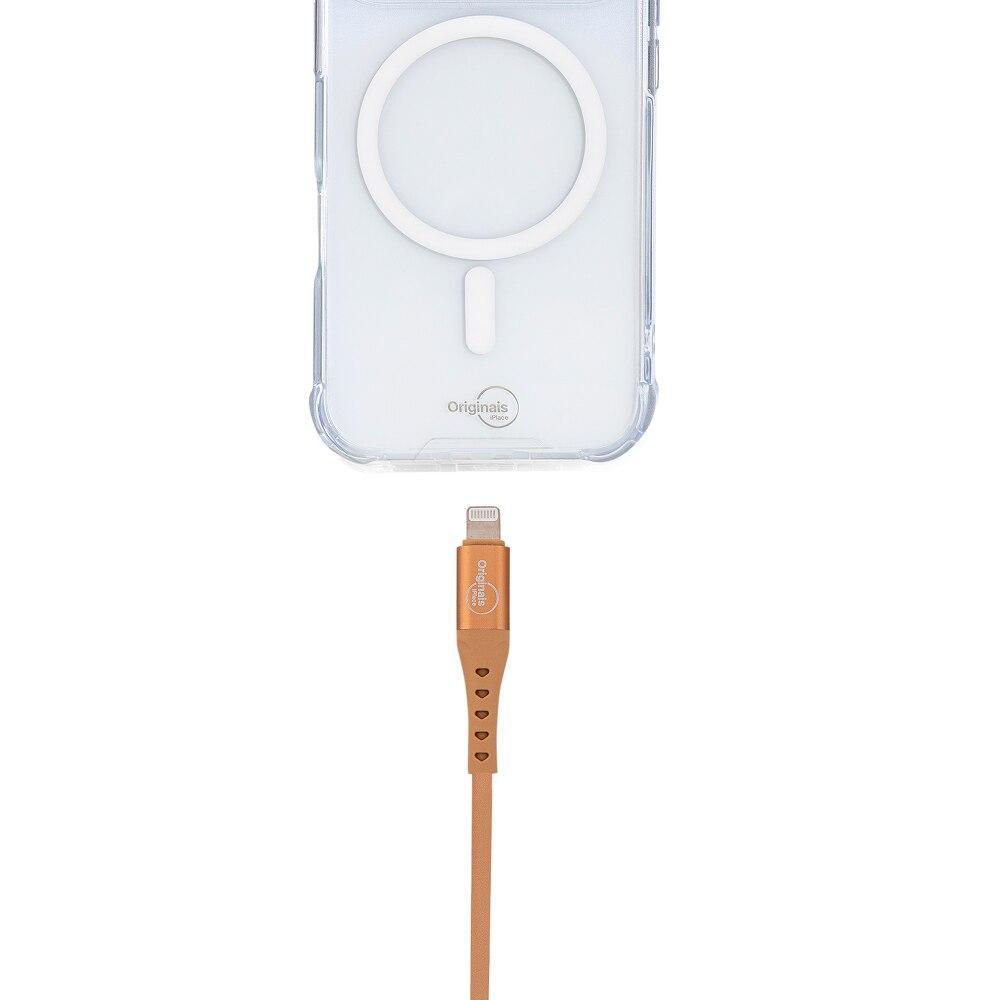 Cabo USB-C para Lightning 1,2 m, Originais iPlace, Avelã - 5