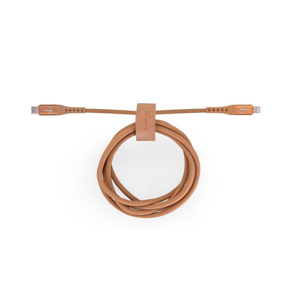 Cabo USB-C para Lightning 1,2 m, Originais iPlace, Avelã - 6