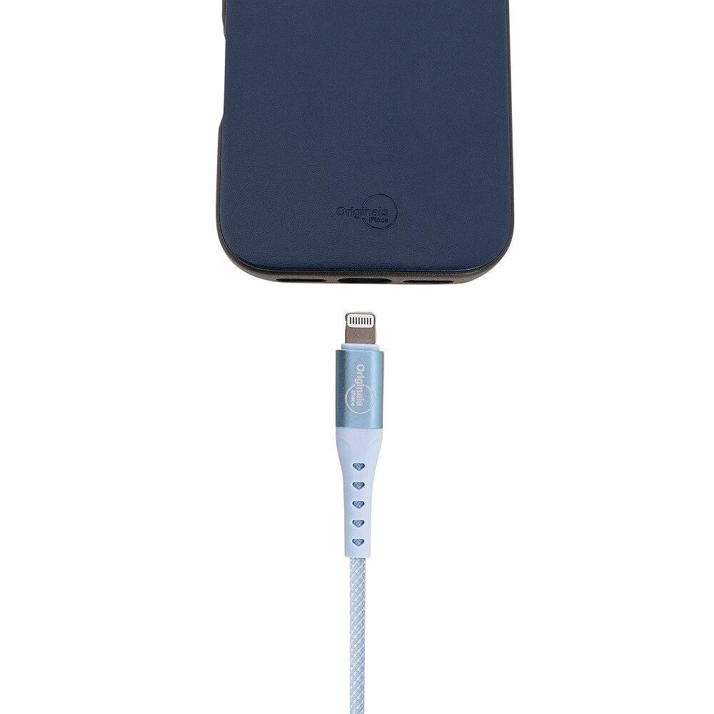 Cabo USB-C para Lightning 1,2 m, Originais iPlace, Azul - 5