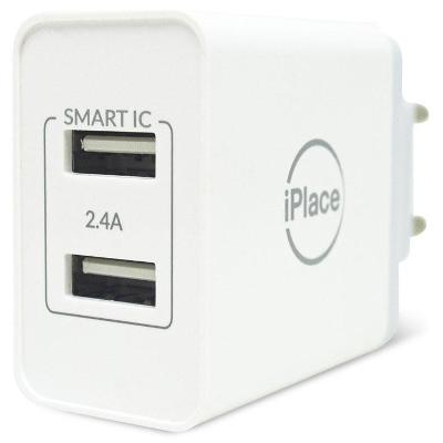 Carregador USB Originais iPlace com 2 saídas - Branco