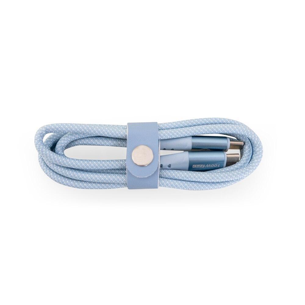 Cabo USB-C para USB-C 1,2 m, Originais iPlace, Azul - 2