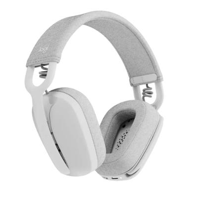 Headset Sem Fio Logitech Zone Vibe 100 Com Microfone Flip- to-Mute Com Cancelamento de Ruído e Conexão Bluetooth - Branco