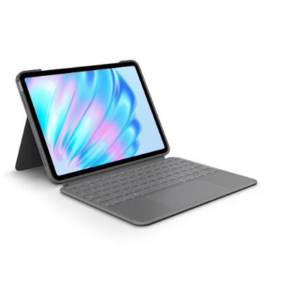 Capa com Teclado Logitech Combo Touch iPad Air 11" (5ª geração - 2022), Teclado Retroiluminado Destacável e Touchpad Integrado - Cinza