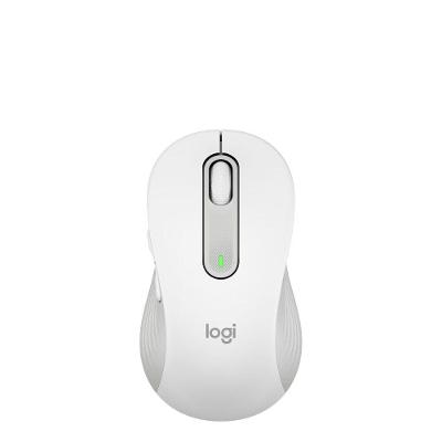 Mouse Sem Fio Logitech Signature M650 com Design de Tamanho Padrão, Clique Silencioso, Conexão USB e Bluetooth - Branco