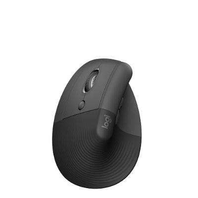 Mouse Ergonômico Sem Fio Lift Logitech, Grafite -  Para Canhoto