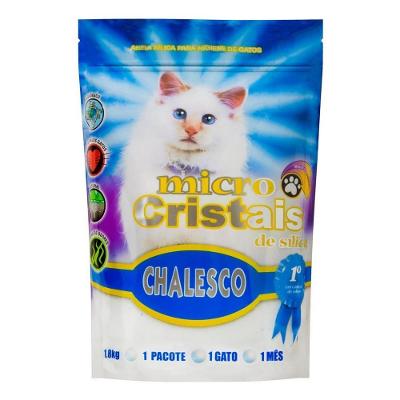 Areia Sanitária Micro Cristais de Sílica em Gel Embalagem 1,8Kg Chalesco