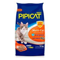 Areia Sanitária Grãos Extrafinos Multi-Cat Kelco 12Kg Pipicat - 1
