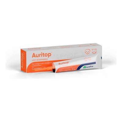 Gel Otológico Anti-Inflamatório para Uso Veterinário 15g Auritop