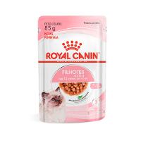Ração Úmida Royal Canin para Gatos Filhotes Kitten com até 12 Meses Sachê Pedaços ao Molho 85G - 1