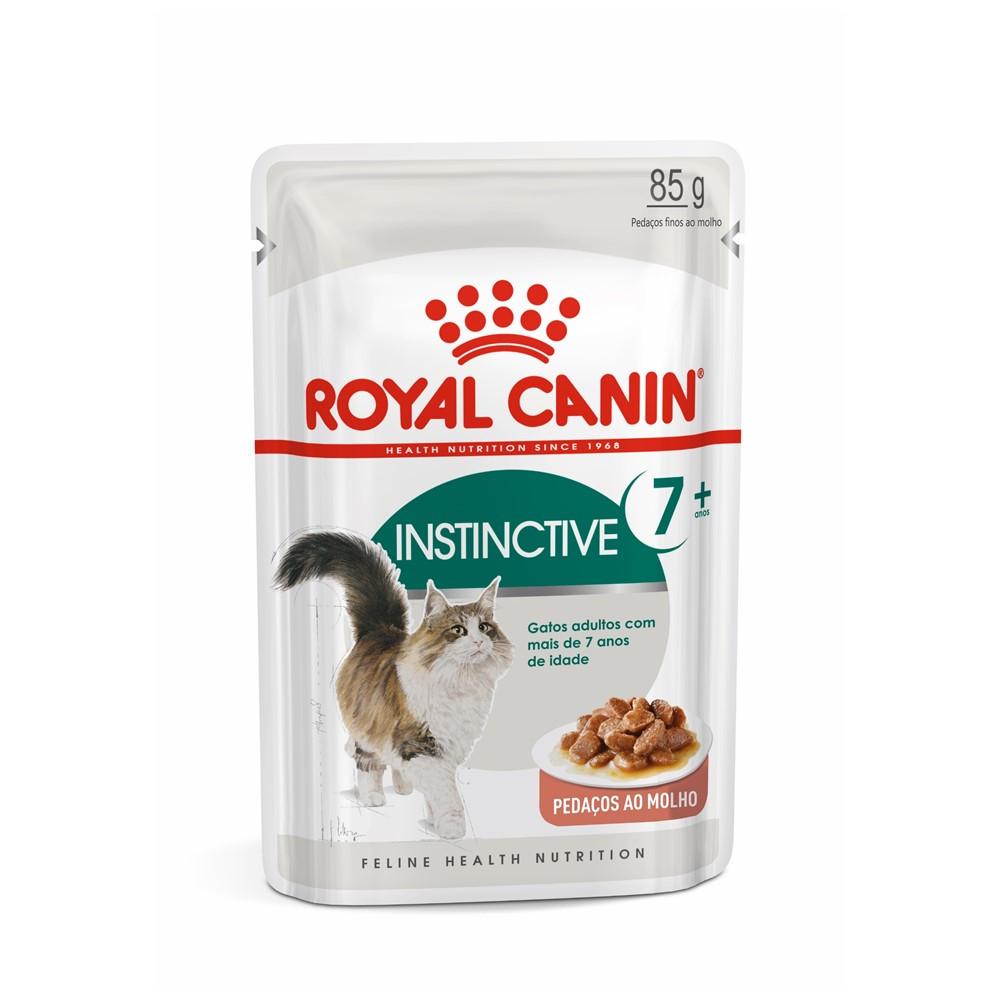 Ração Úmida Sachê Instinctive 7 + para Gatos Adultos Acima de 7 Anos 85g Royal Canin - 1