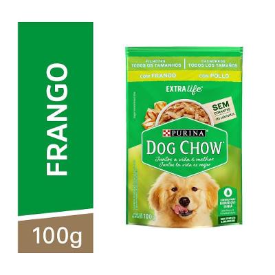 Ração Úmida Dog Chow Sachê para Cães Filhotes sabor Frango 100g