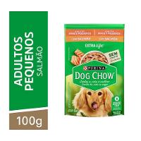 Ração para Cães Adultos Pequenos Salmão Ao Molho 100G Dog Chow - 1