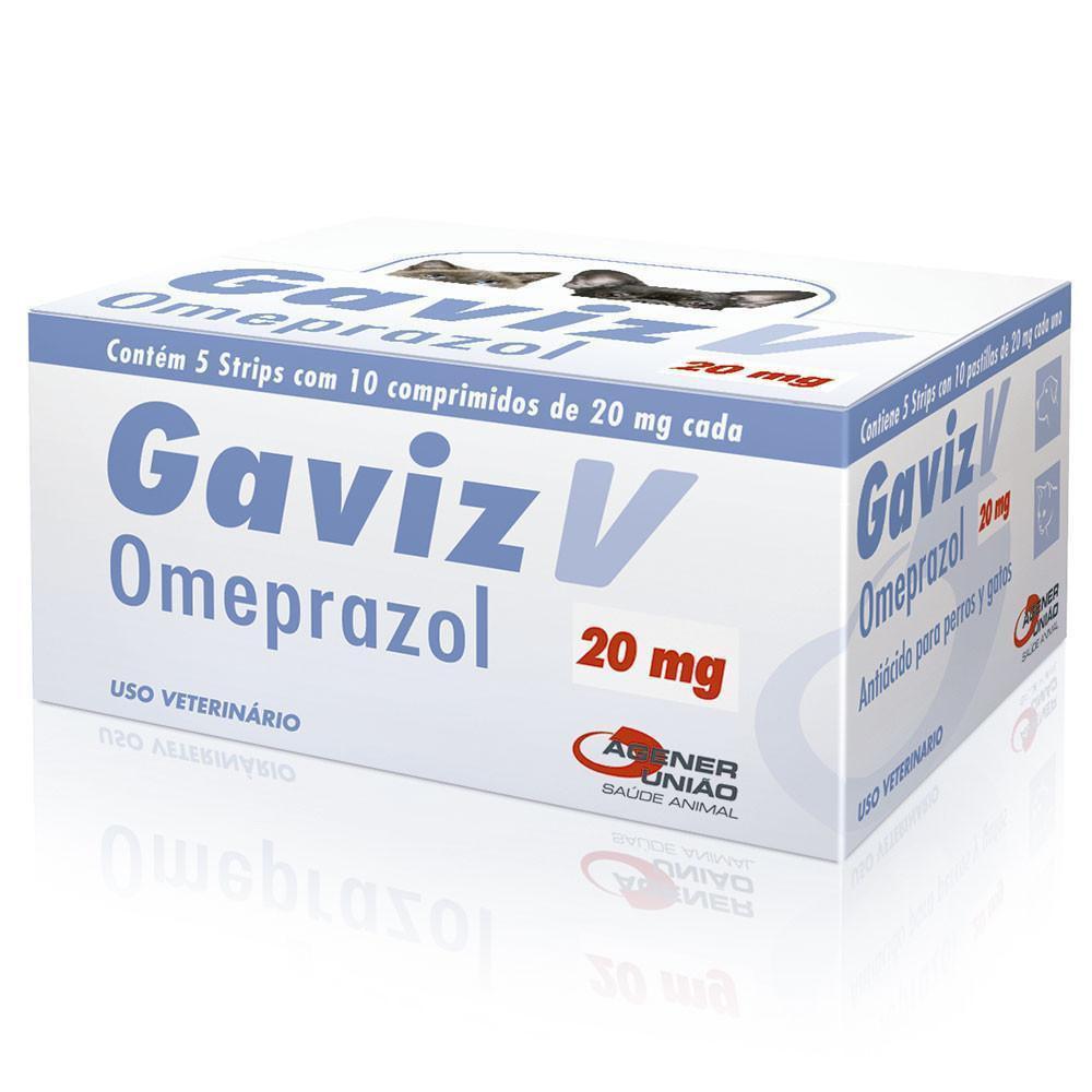 Gaviz 20Mg Omeprazol Agener União com 10 Comprimidos - 1