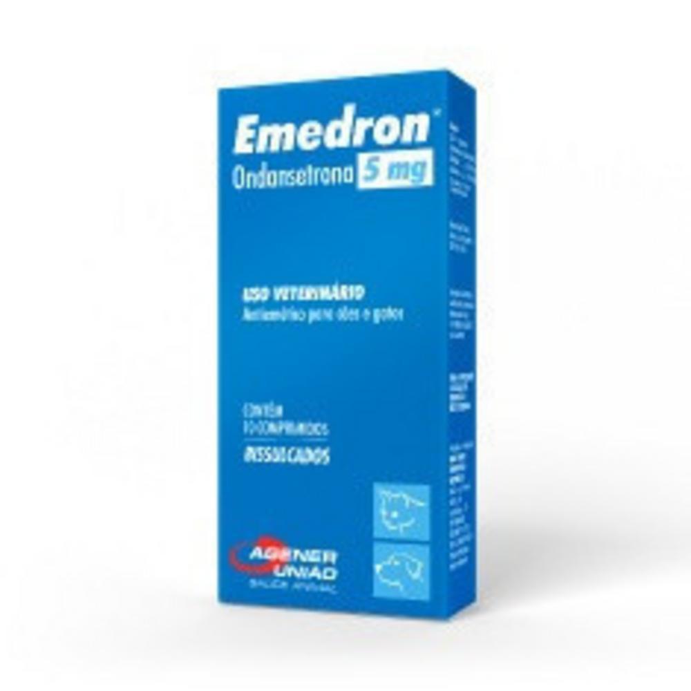 Antiemético Emedron 5mg para Cães e Gatos com 10 Comprimidos - 1
