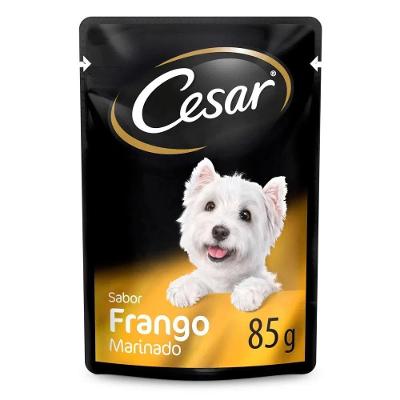 Ração Umida Cesar Frango Marinado Adulto para Cães 85 g