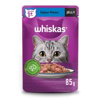 Ração Úmida Whiskas Sachê Peixe Jelly para Gatos Adultos 85 g - 1
