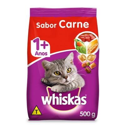 Ração Whiskas Carne Gatos Adultos 2,7kg
