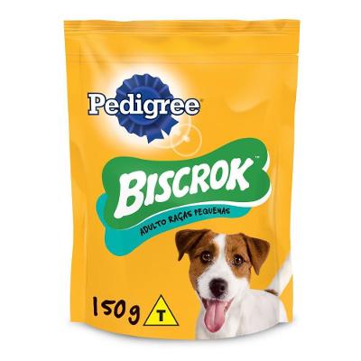 Biscoito Pedigree Biscrok Para Cães Adultos Raças Pequenas 150 g
