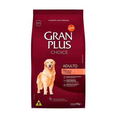 GranPlus Choice Frango e Carne para Cães Adultos 15kg