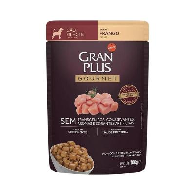 Ração Úmida para Cães Filhotes Gourmet Sabor Frango Granplus 100G
