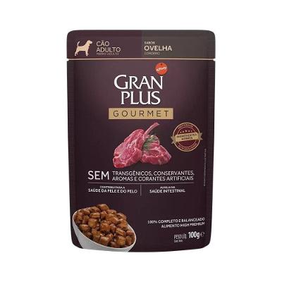 Ração Úmida Granplus Gourmet Ovelha P/Cães Adultos 100G