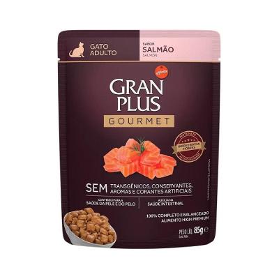 Ração Úmida Granplus Salmão P/Gatos Adultos 85g