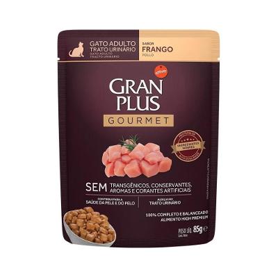 Ração Úmida para Gatos Adultos Trato Urinário Sabor Frango Granplus Sachê 85g