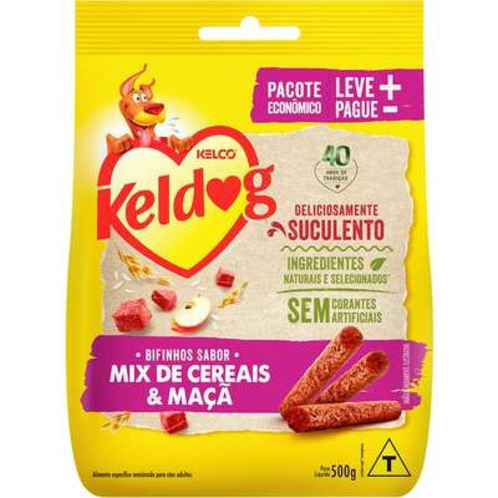 Bifinho Keldog para Cães Sabor Mix de Cereais e Maçã - 500 g - 2
