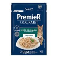 Ração Úmida Premier Gourmet Gatos Adultos Frango 70g - 2