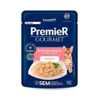 Ração Úmida Gourmet para Gatos Filhotes Peito de Frango e Arroz Integral Premier 70g - 1