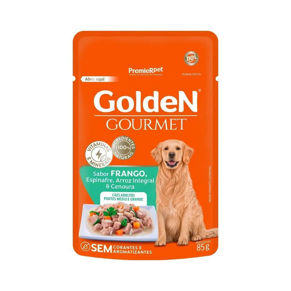 Sachê Golden Gourmet Cães Médios e Grandes Frango Premier Pet 85g - 2