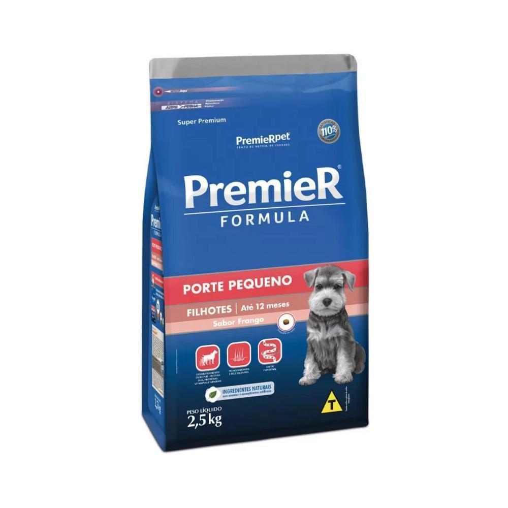 Ração Premier Fórmula Cães Filhotes Raças Pequenas Frango 2,5Kg - 1