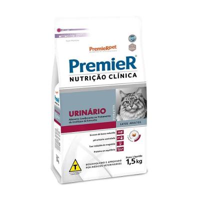 Ração Premier Nutrição Clínica Gatos Urinário Estruvita 1,5Kg